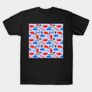 Buffalo New York WNY 716 BuffaLove Pattern T-Shirt